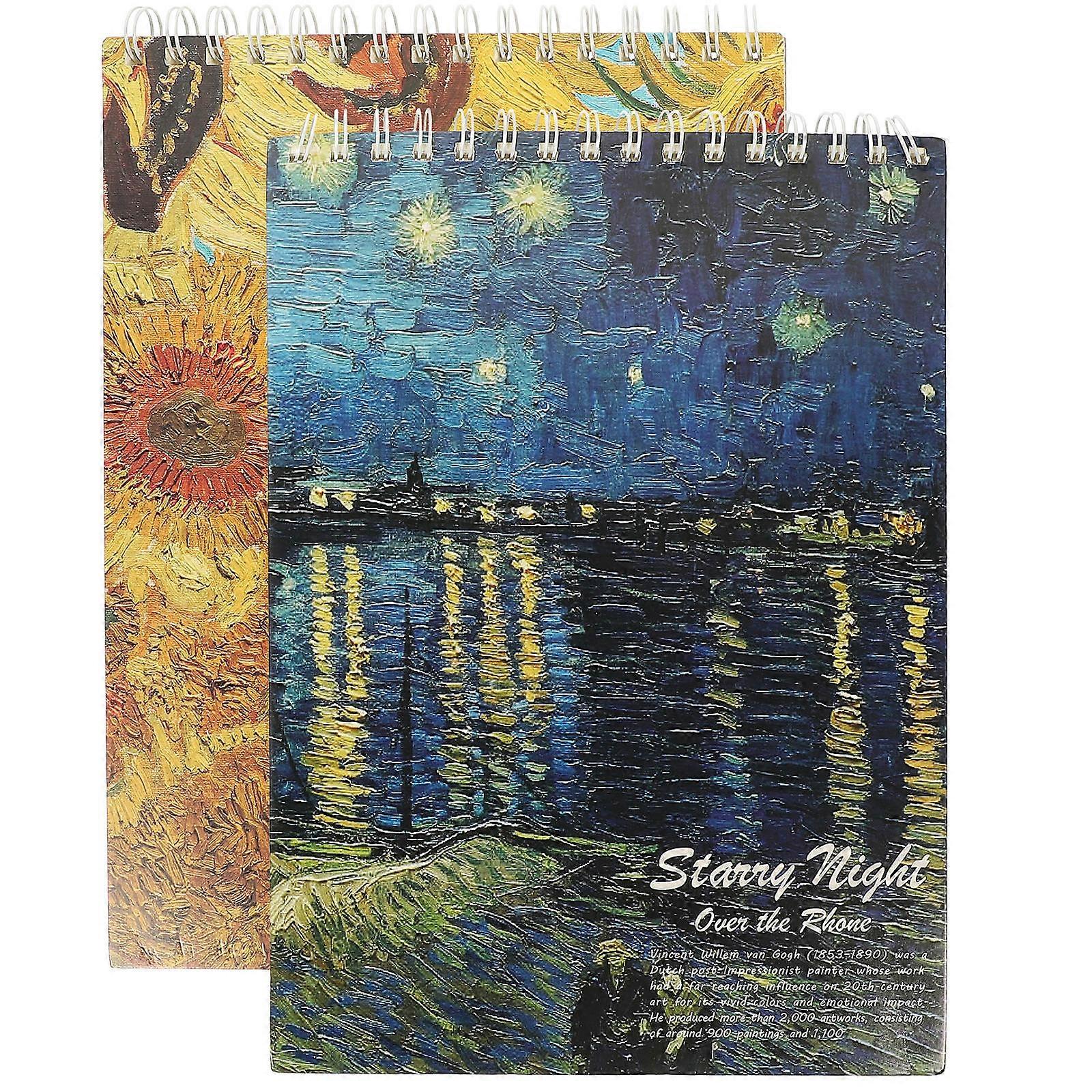 2Pcs Sketch Books for Students Ideal for Drawing Watercolor Art and Painting Activities during Art Classes and Home Use with Assorted Color