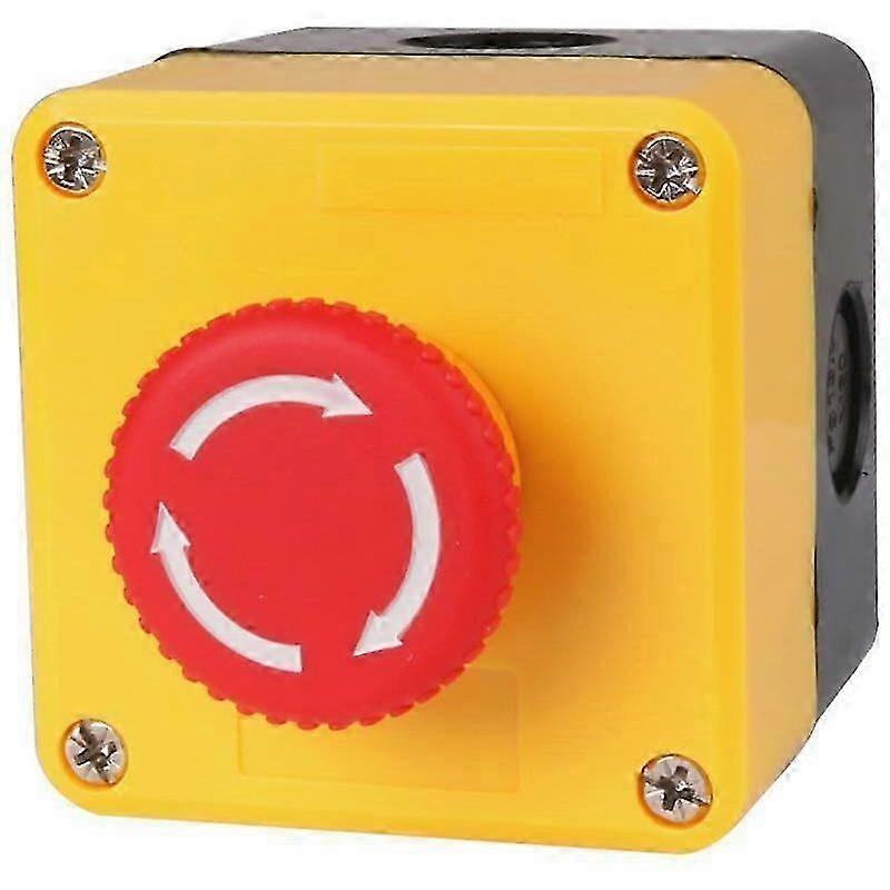 Emergency stop button, one emergency stop button + transparent protective cover