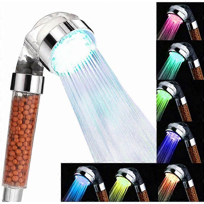 7-color LED shower head, 1 piece