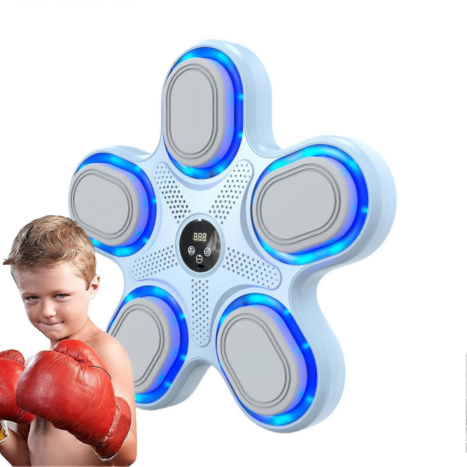 Smart Punching Exercise, Adjustable Difficulty, Easy Installation, Black, Blue