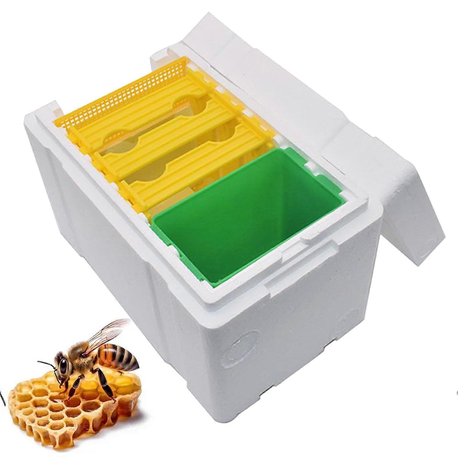 Bee Hive Box Insulated Foam - Honey Bee Hives For Pollination, Breeding, Winter Mating, Beekeeping Starter Kit