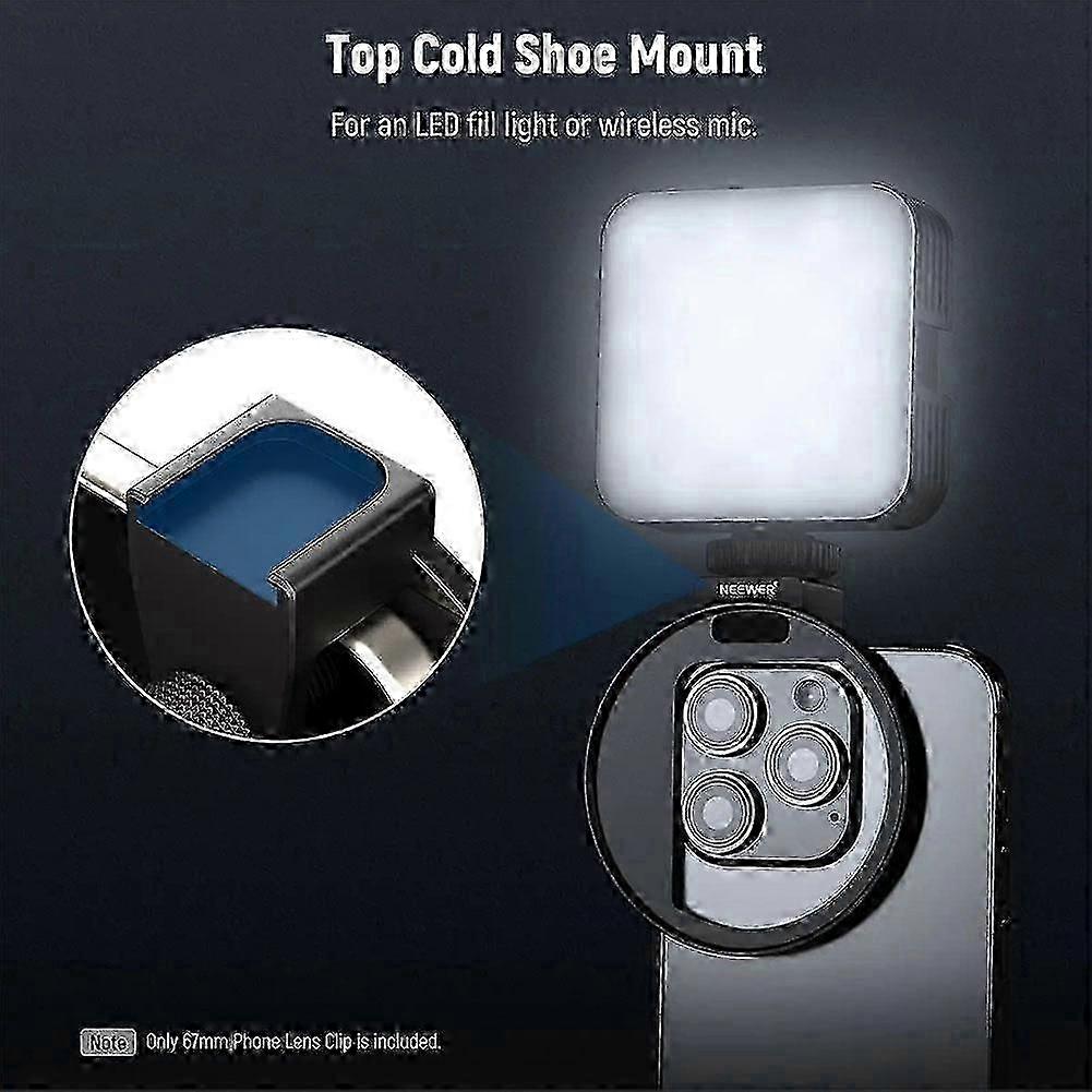 Upgraded 67mm Phone Filter Mount Threaded Lens Filter Clip with Cold Shoe Mount