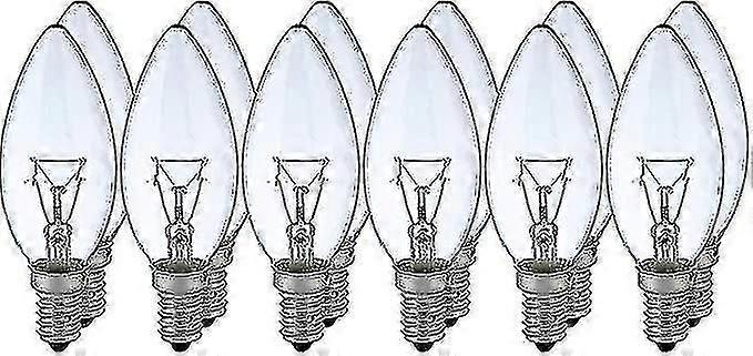 12x E14 Ampoule à bougie 40W Lampe à incandescence blanc clair