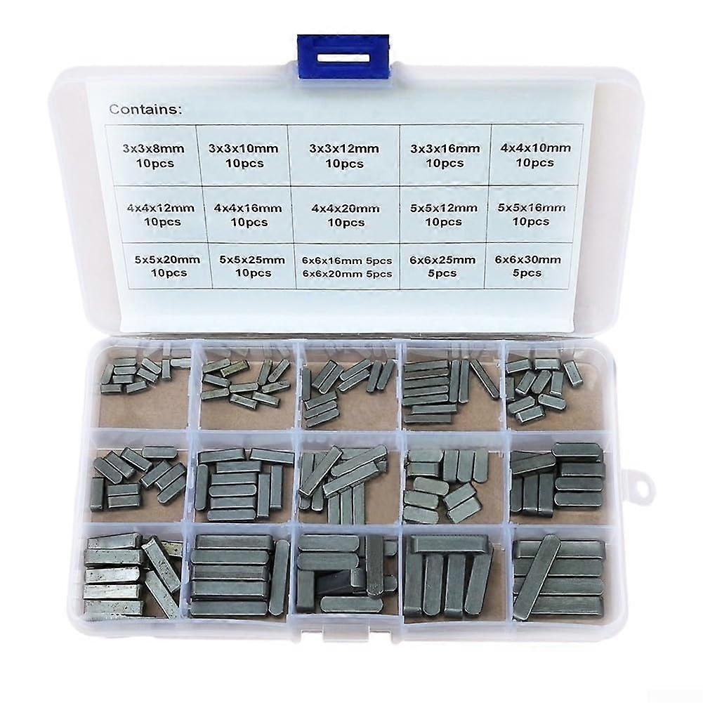 Stainless Steel Feather Key Positioning Pins Kit, 140 Durable Pins for Precise Alignment in Woodworking and Metalworking