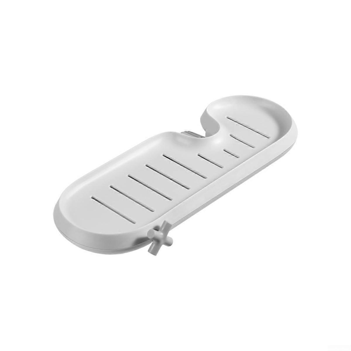 Efficient draining rack for kitchen, bathroom, spacious storage, green (gray)