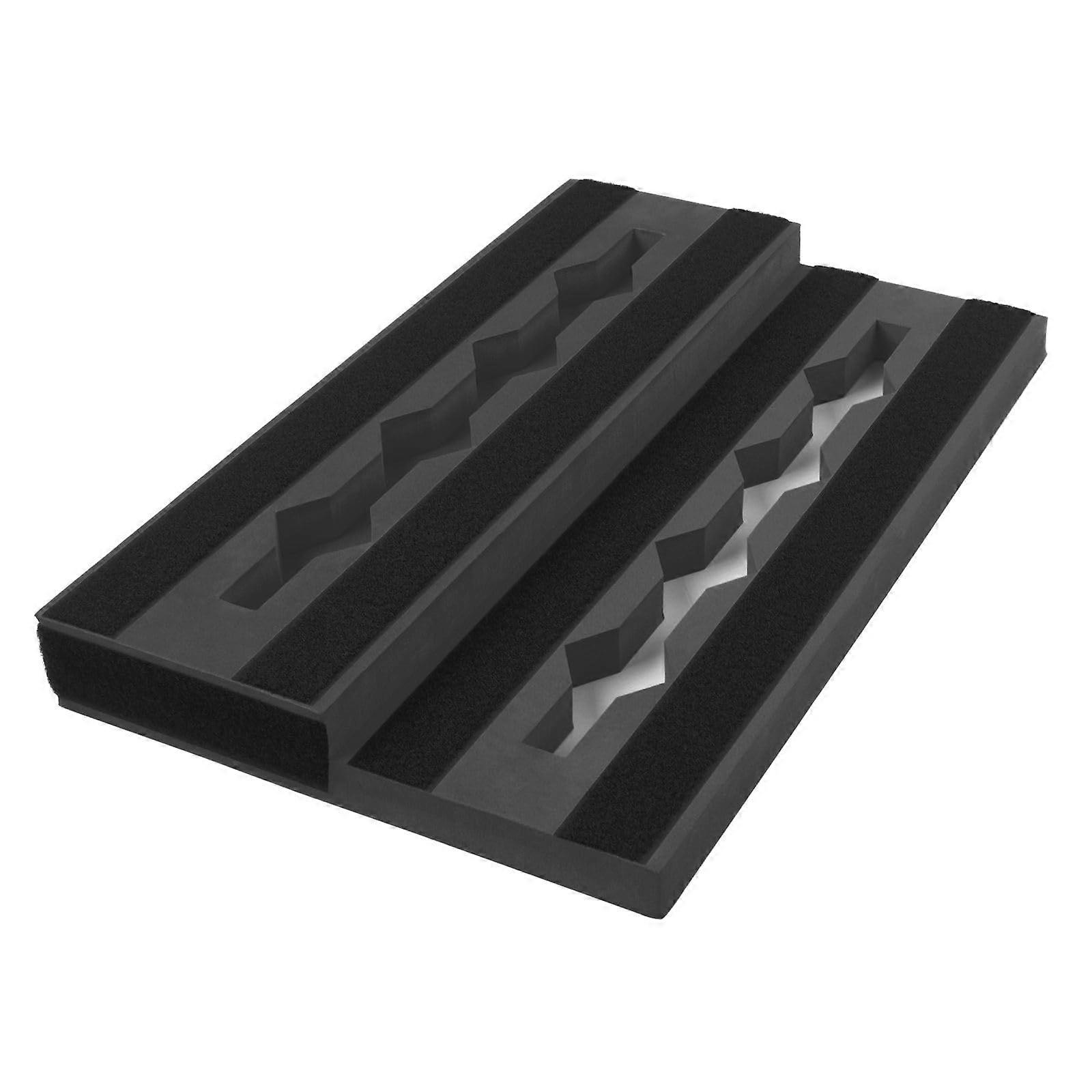 Portable Guitar Effect Pedalboard for Instrument Concert Stage Performances Stable Practical Effects Bracket Duration Black