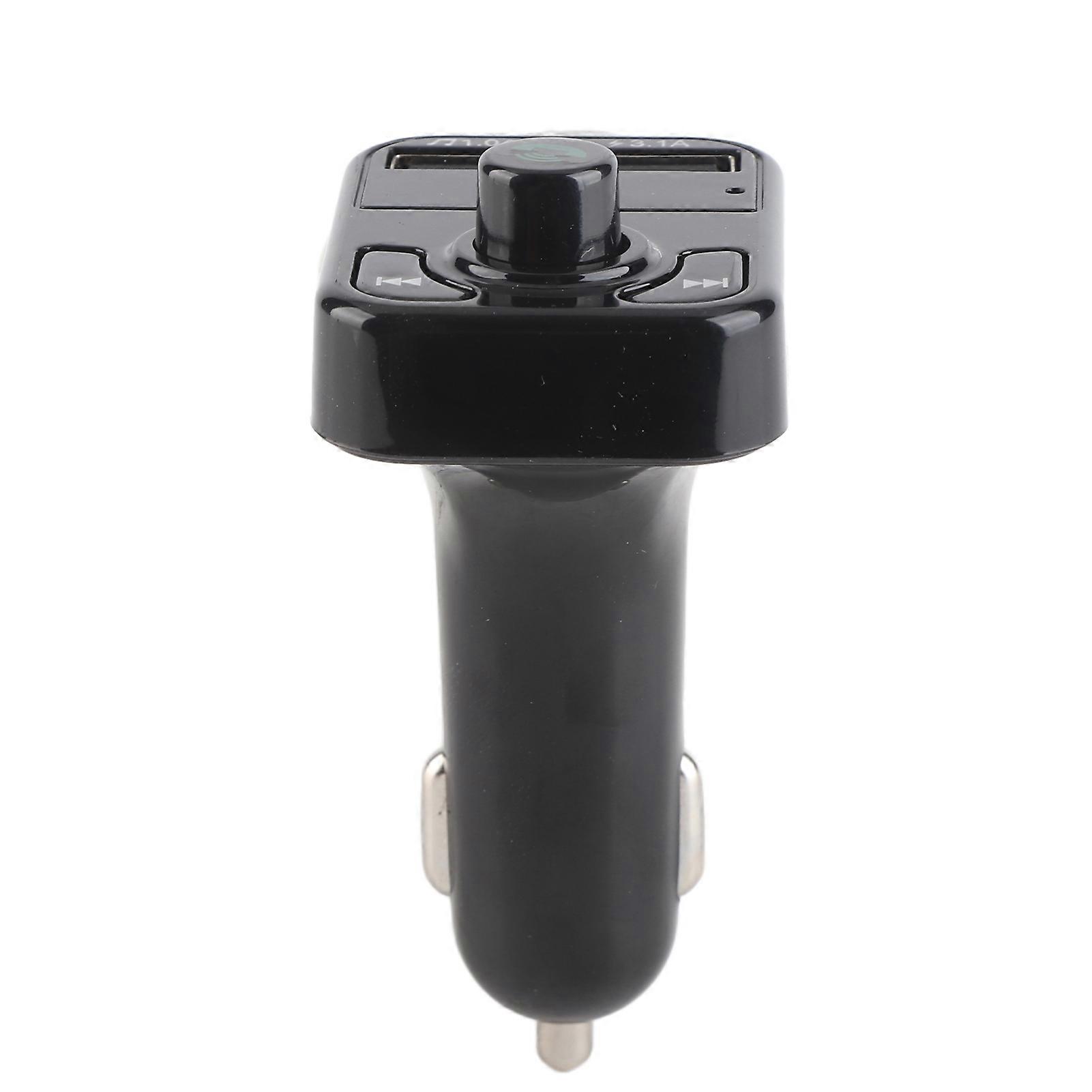 Bluetooth 5.0 FM Transmitter Wireless Car Handsfree MP3 Radio Charge Adapter with Dual USB Support Memory Card and USB Disk