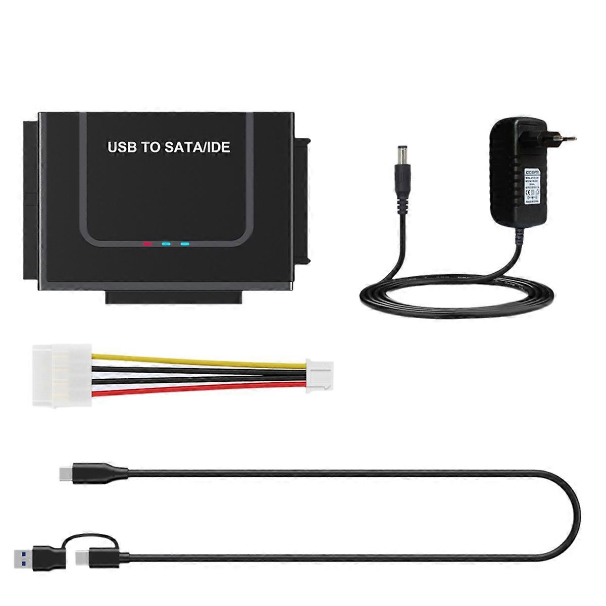 USB to /IDE Adapter USB Hard Drive Cable Adapter EU Plug