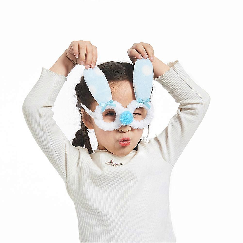 Halloween Glasses Frame Rabbit Ears Glasses Frame for Party Use 1Pcs Blue