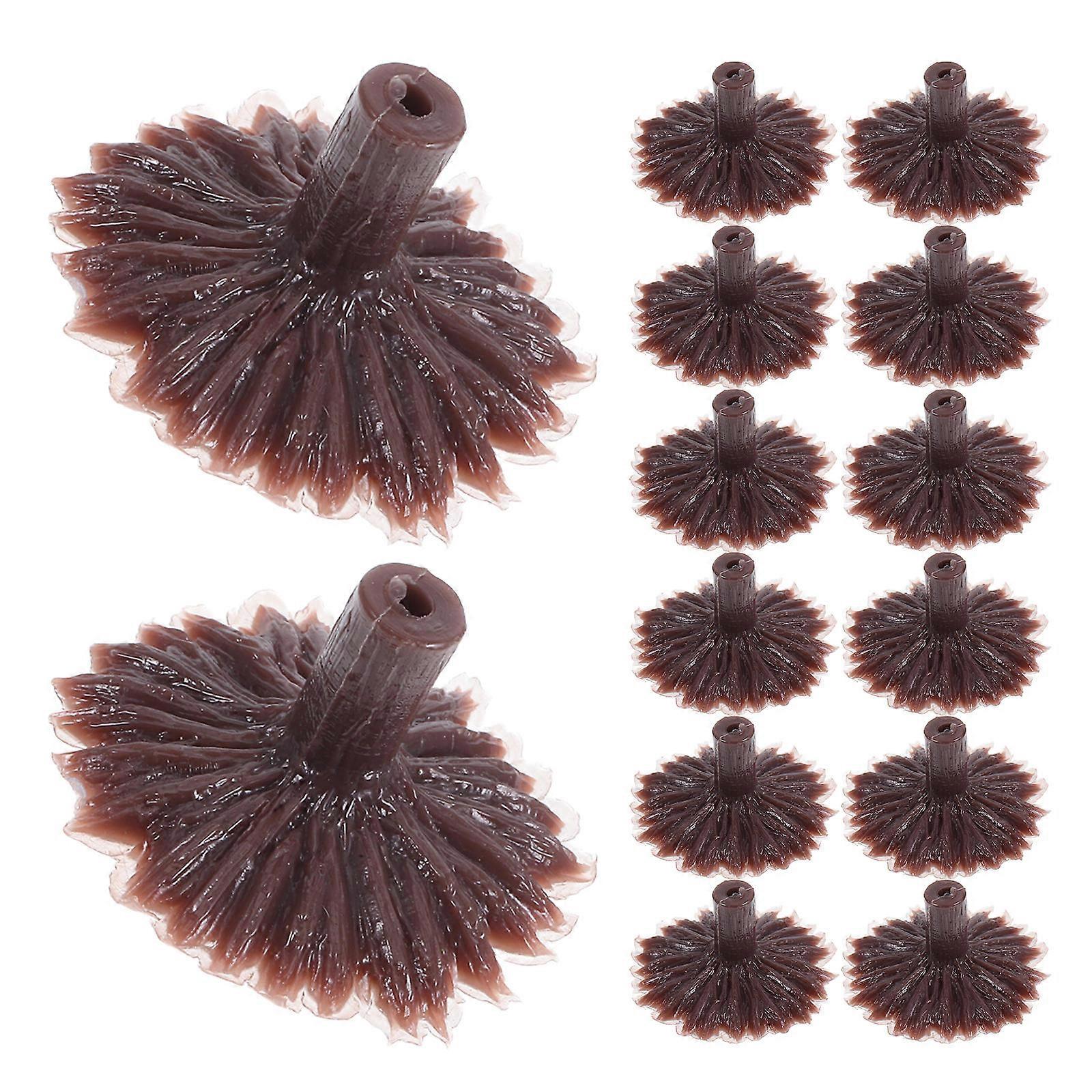 50pcs Mini Tree Stands Replacement Base for Model Trees Artificial Plant Holder Feet for Railroad Scenery, Fake Succulents, and Diorama