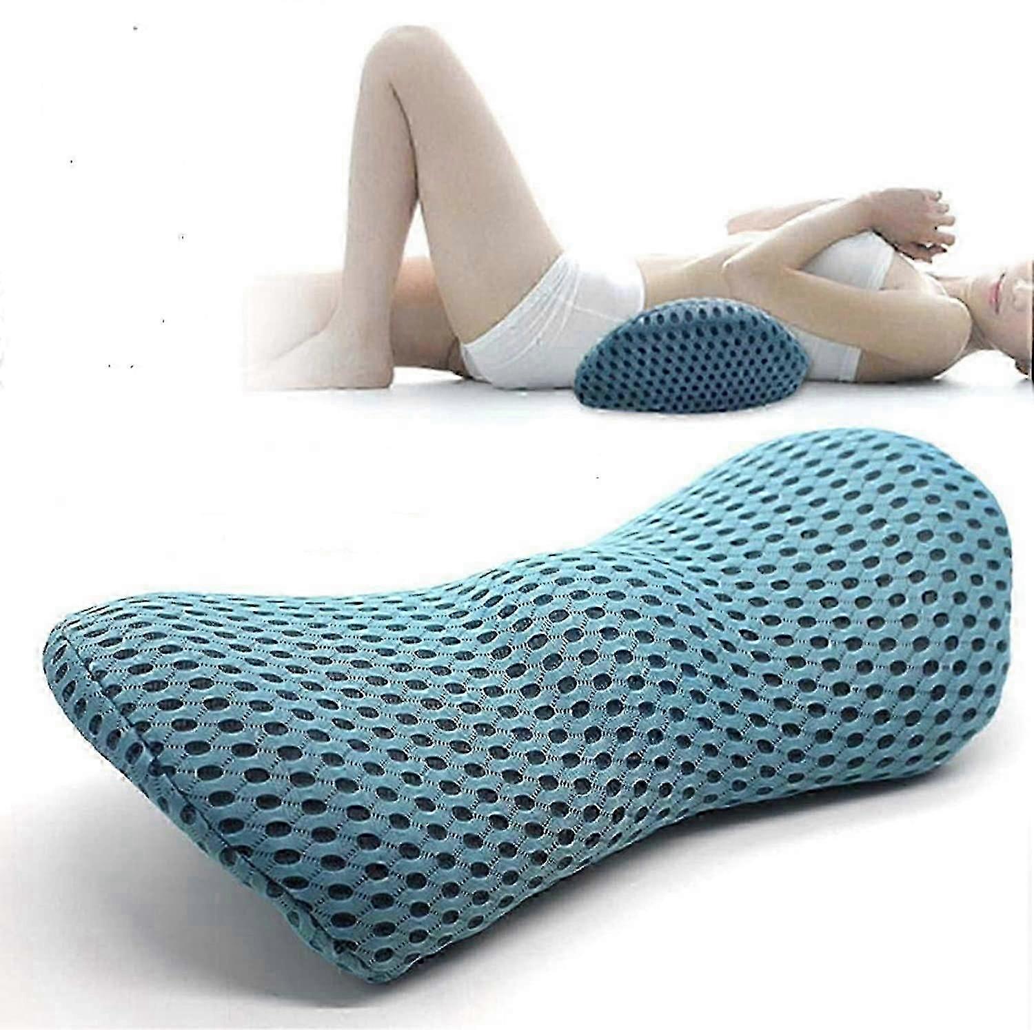 Lumbar Pillow And Lordose Pillow, Orthopedic Sleeping Pillow Lordosis Support Bed Pillow, With Memory Foam, Universal Pillow For Home Sofa Bed Office