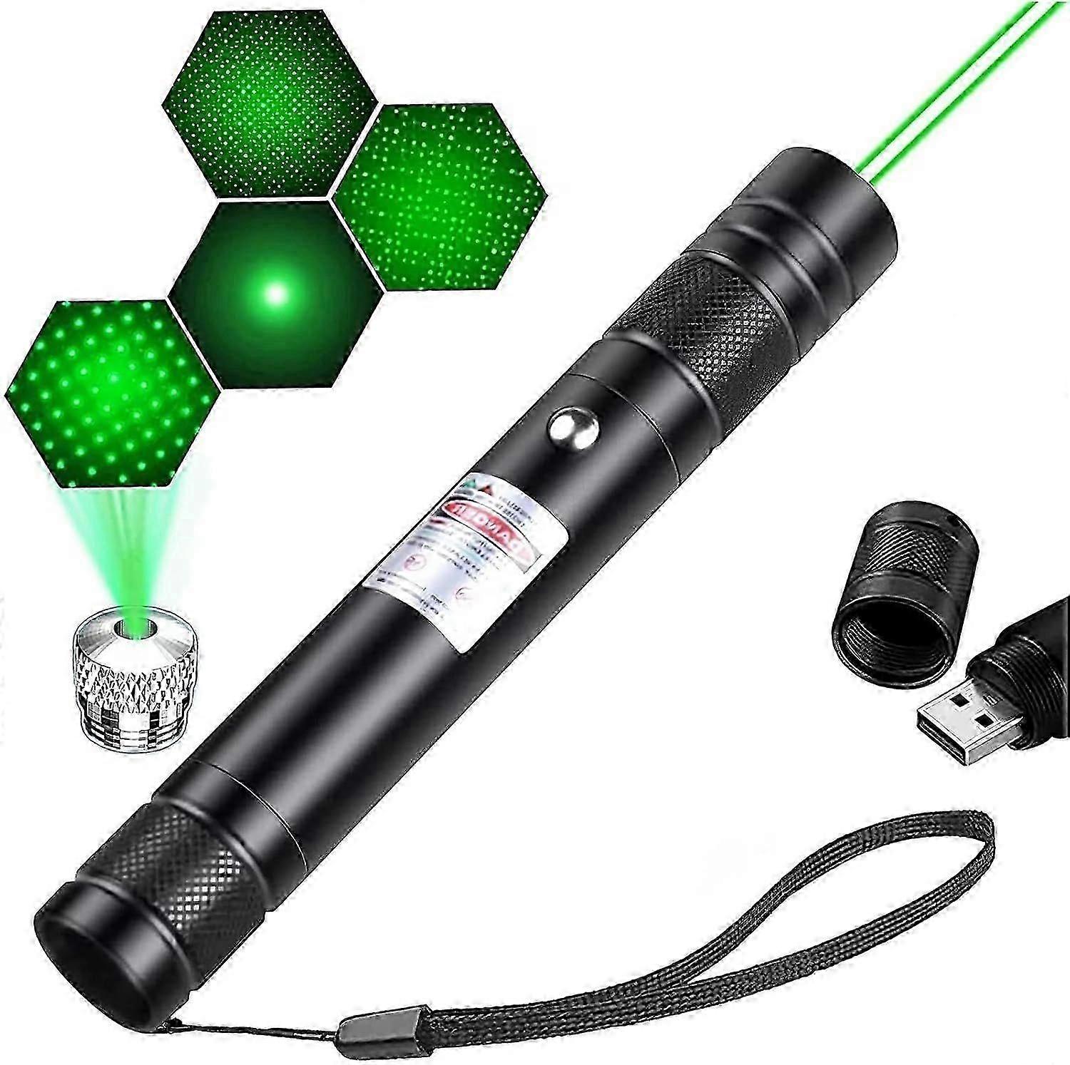 2025 Nieuwste geavanceerde laserpointer met groot bereik, hoog vermogen - oplaadbare groene laserpointer