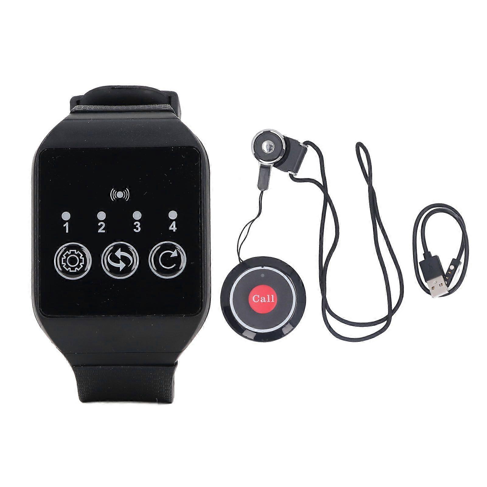 Wireless Call System 1 to 1 IPX7 Waterproof 433.92MHz Pager System for Home Hospital Factory DC5V