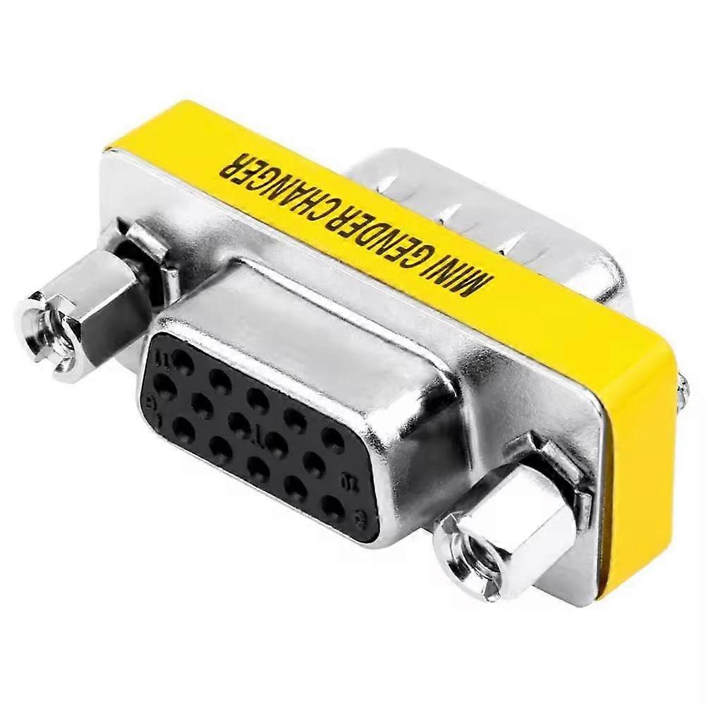 Dual VGA Adapter: Plug and Play, High-Quality Video Transmission, The Yellow Adapter