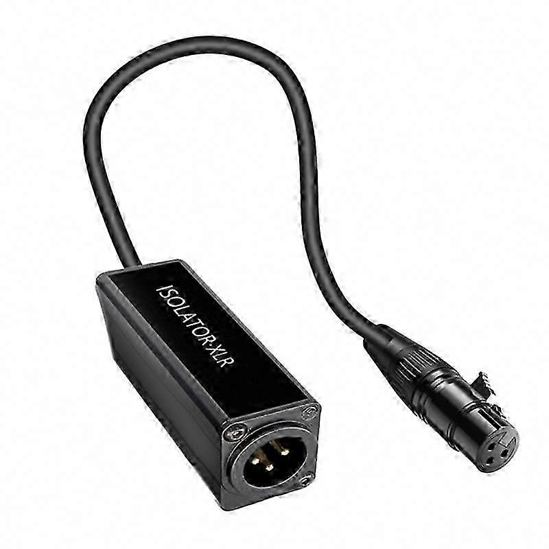 XLR Ground Loop Noise Eliminator Audio Isolator Cable for Noise Reduction
