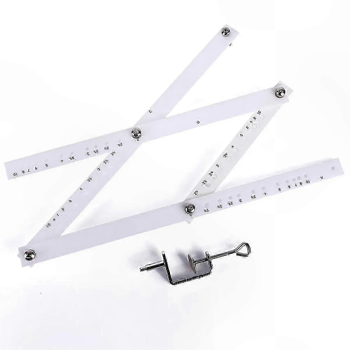 Adjustable Folding Ruler for Drawing, Enlarging, and Reducing Designs - Portable Office Tool