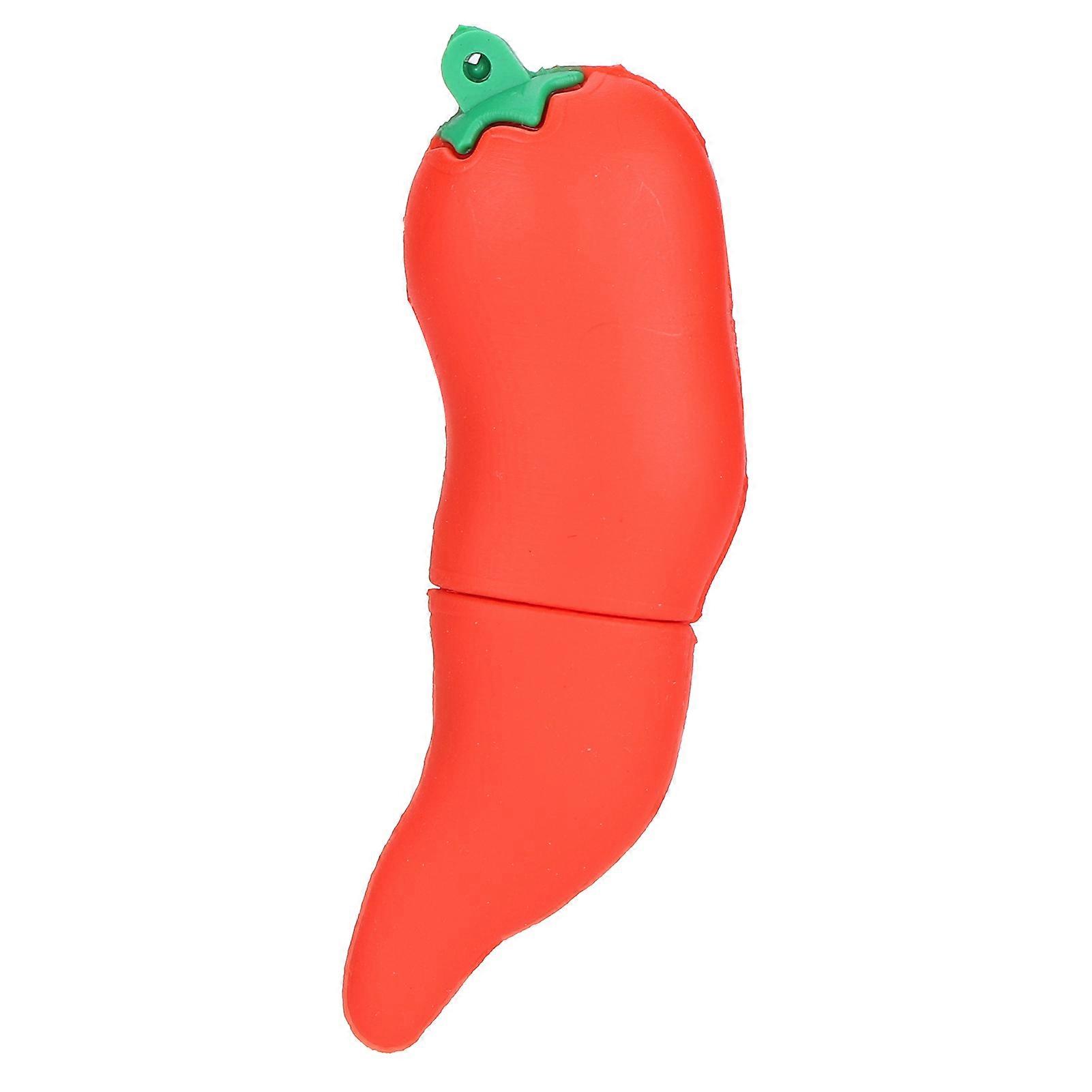 Cute Red Pepper USB Flash Drive 4GB Memory Stick for Students Children Gift Present