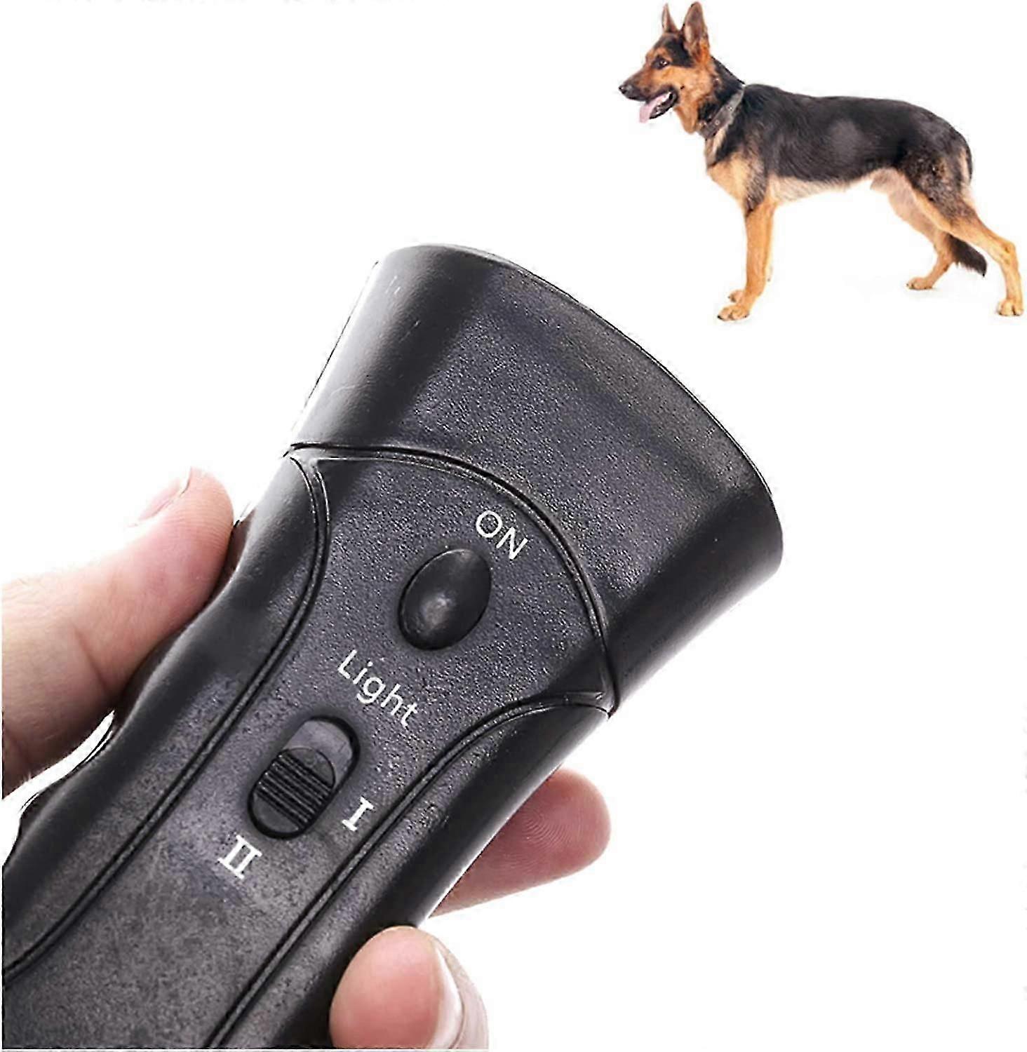 Handheld Anti Barking Device, 3 in 1 Ultrasonic Dog Repeller Stop Barking Train Training Dog Trainer