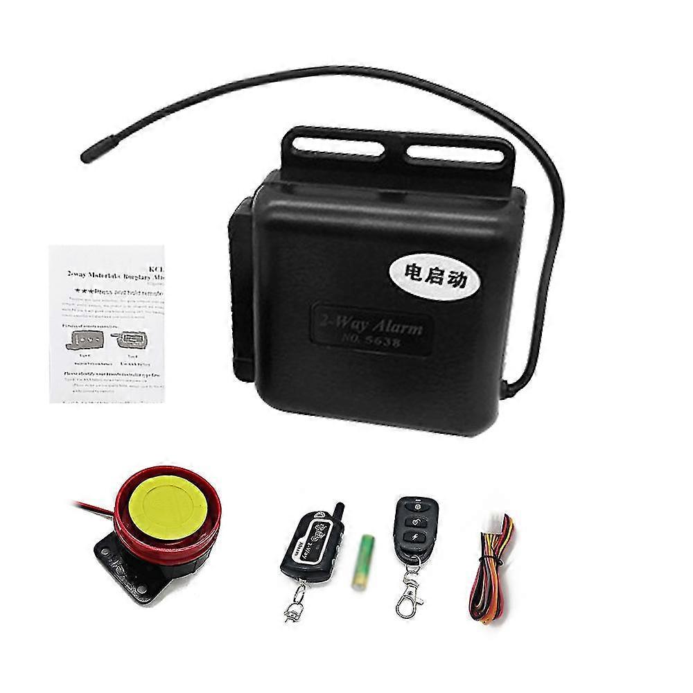 Motorcycle Anti-Theft Alarm System 2-Way Wireless Remote Engine Starter Stop Lock/Unlock Controller
