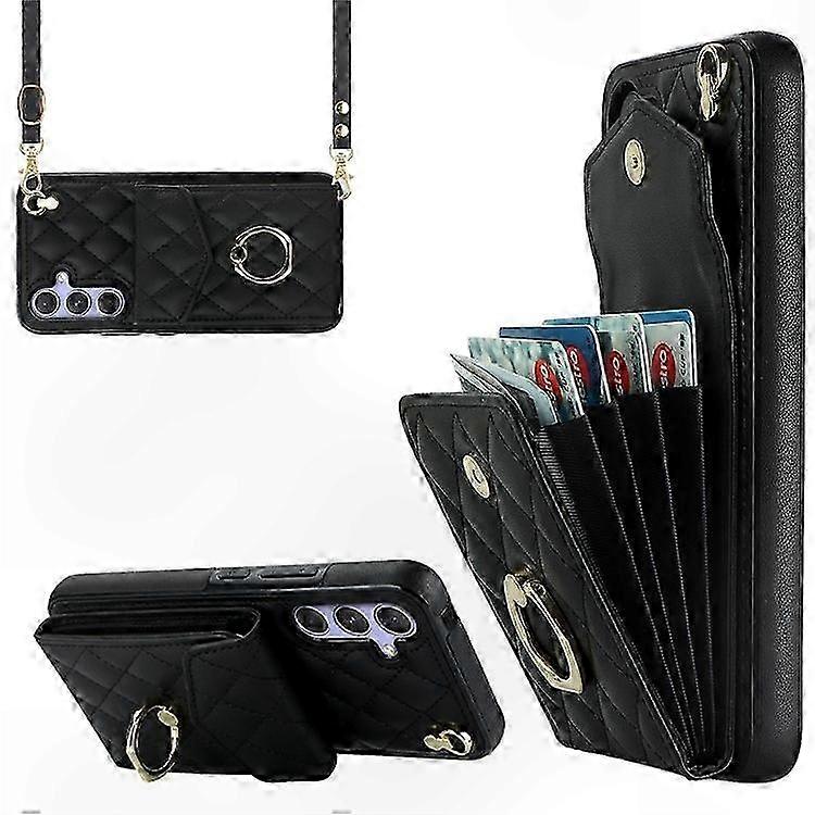 RFID Blocking Kickstand Case with Card Holder for Galaxy A54 5G-Compatible Phones