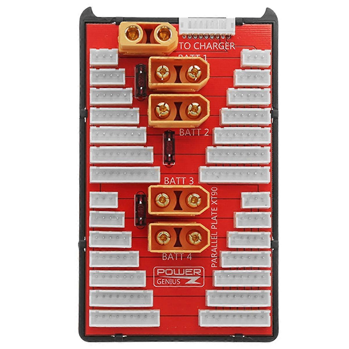 Ny PG parallell laddningskort XT90-kontakt stöder 4 förpackningar 2-8S Lipo-batteri för RC-modeller Multicopter Reservdel 2-8S