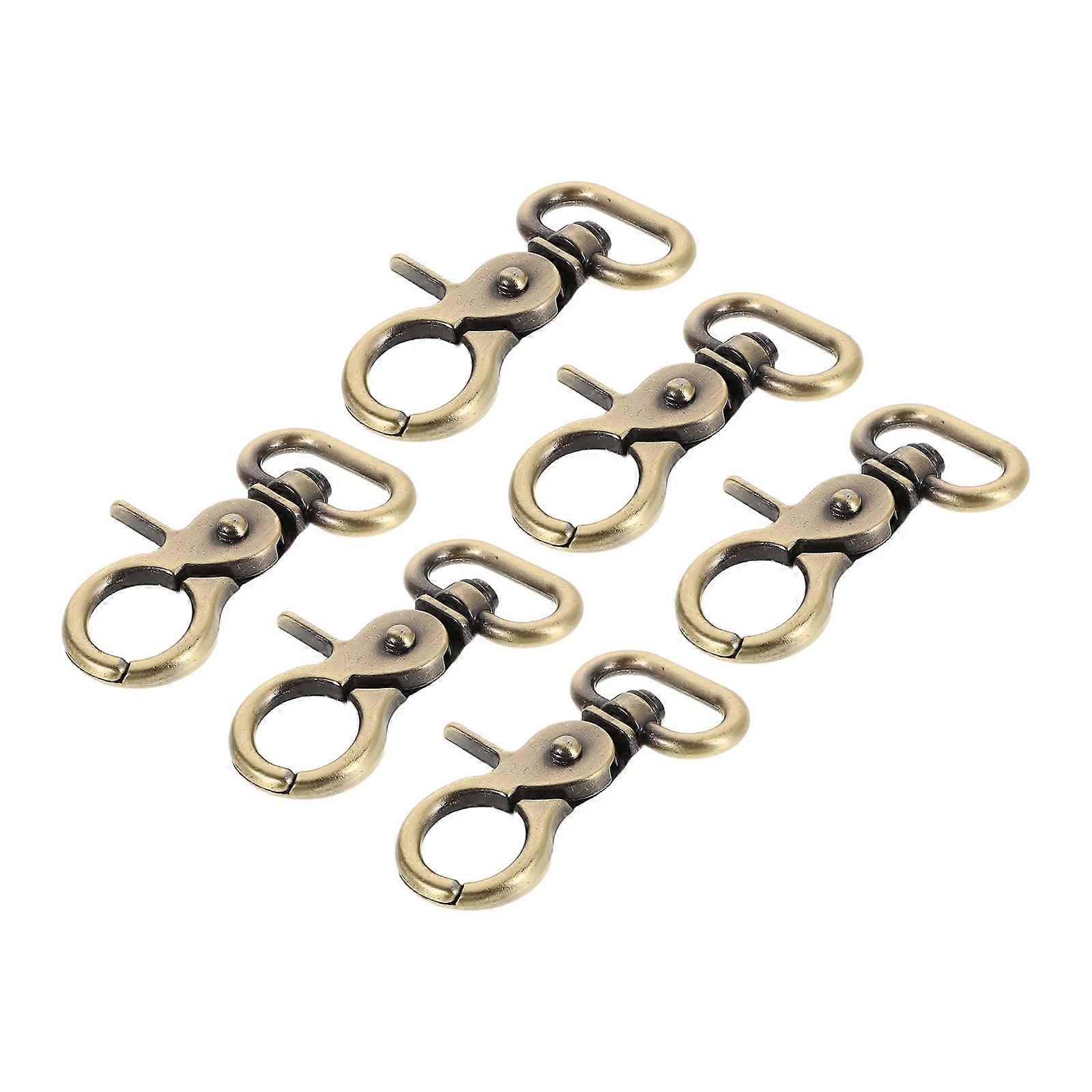 6pcs Swivel Bag Clasps Metal Trigger Snaps for DIY Craft Projects Bag Making Supplies Swivel Hooks Snap Hooks Metal Clasp