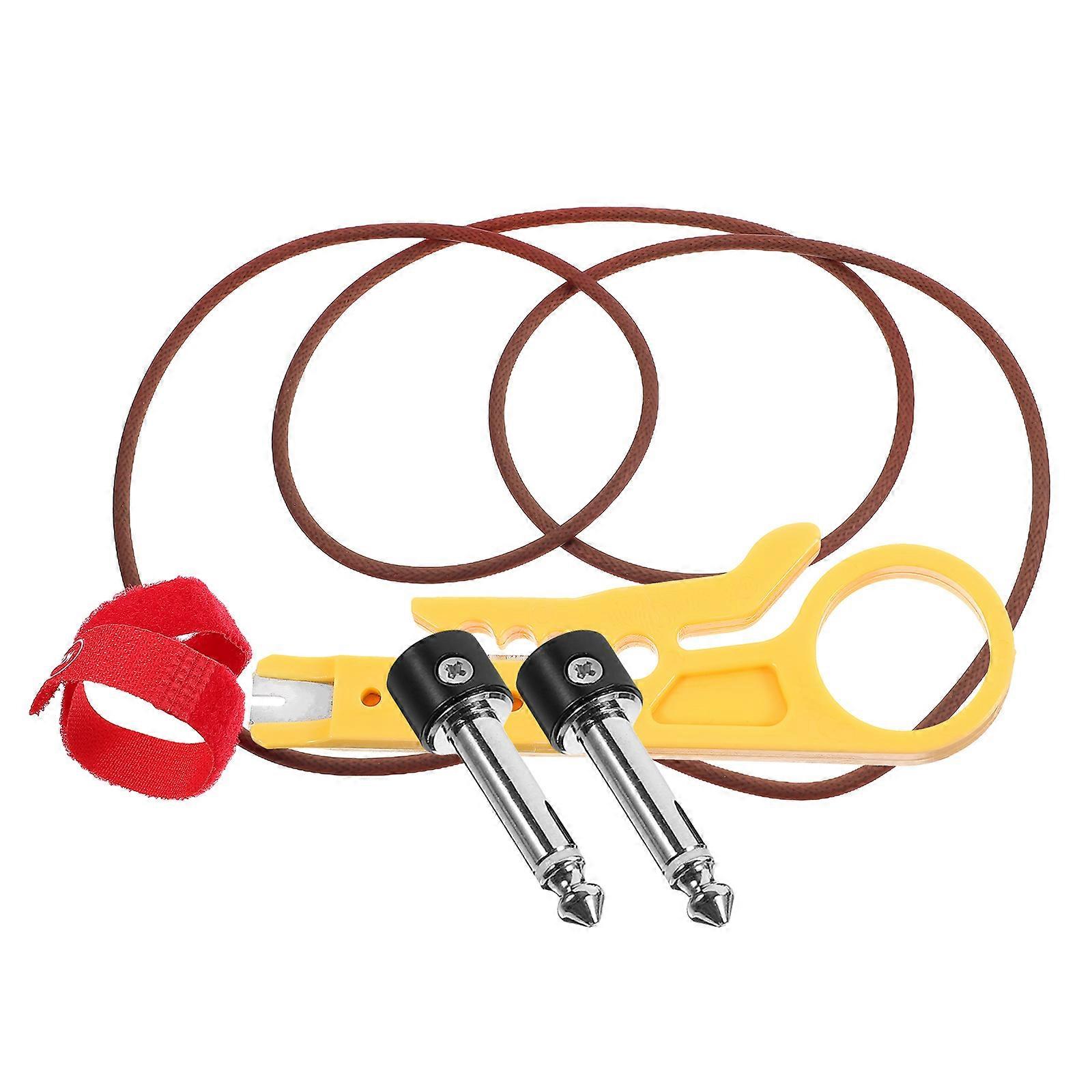 Guitar Effect Connector with Noise Reduction Cable for Pedalboard Multi Color Metal Craftsmanship 1 Set