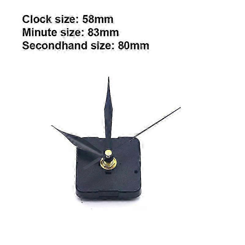 Quartz Clock Movement Kit DIY Silent Wall Clock 1/2 Set