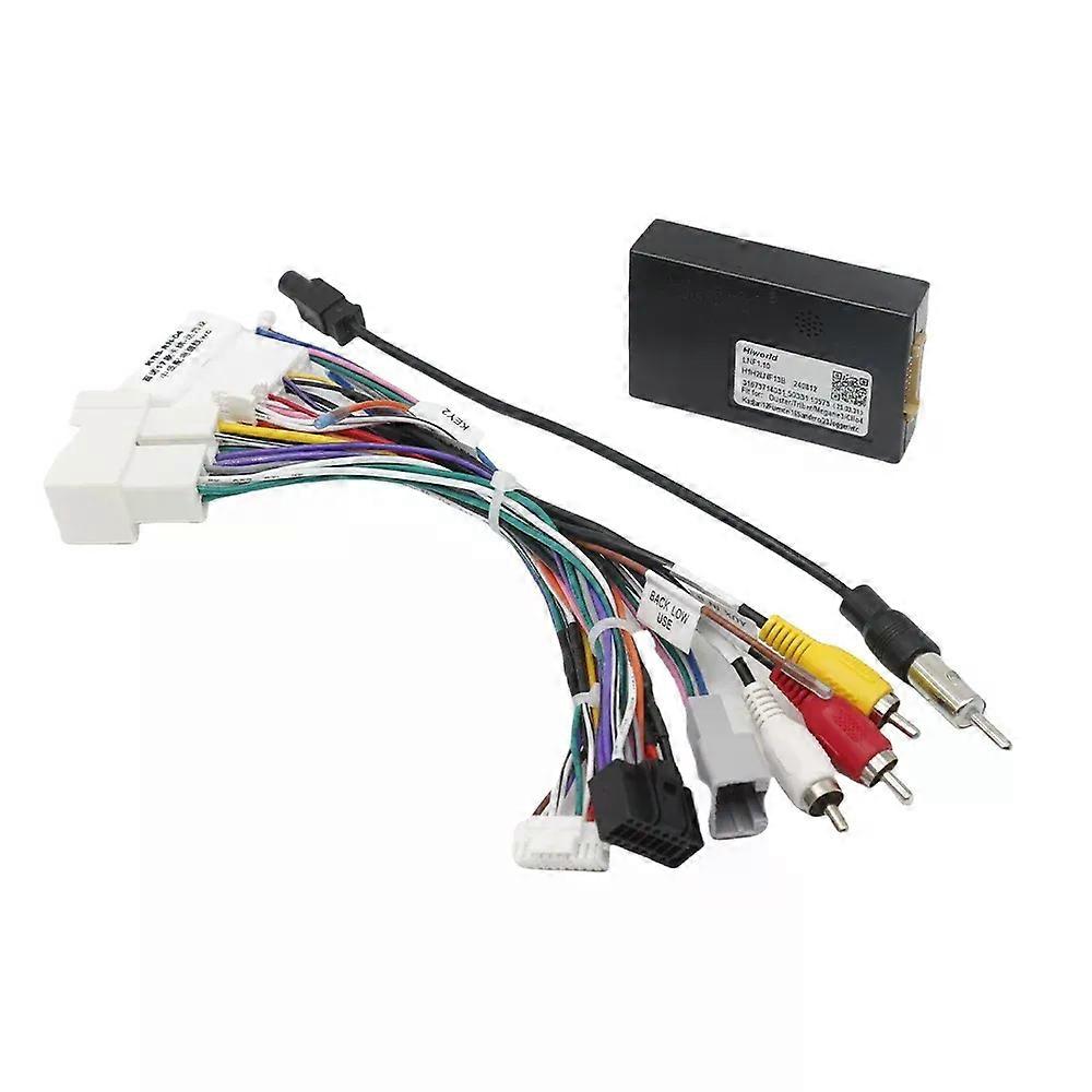 16 Pin Plug Connector Car Android Cable Adapter for Renault Clio 4 Captur Trafic Duster Sandero 2 Wiring Harness CAN BUS Decoder