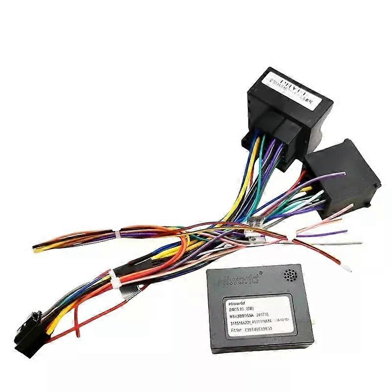 Harness Adapter CAN Bus Decoder 16 Pin Plug to Quad Lock Female Connector Car Android Wiring Cable for BMW E39 E46