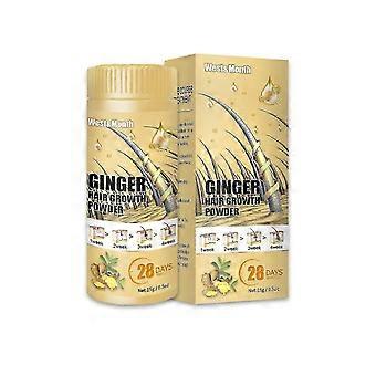 West&Montr Ginger Hair Powder Hair Root Care hidrata cabelos grossos e fortes, prevenindo a queda de cabelo e fortalecendo o pó de cabelo