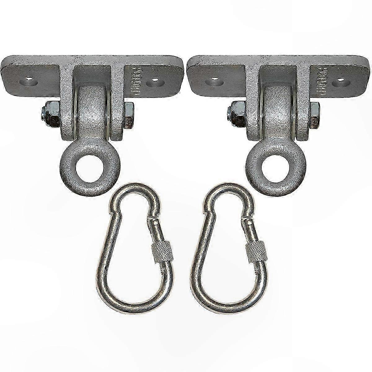 Heavy Duty Snap Hooks with 5000 Lb Capacity for Swing Seats and Hanging Trapeze Sets | Durable and Secure Locking Mechanism
