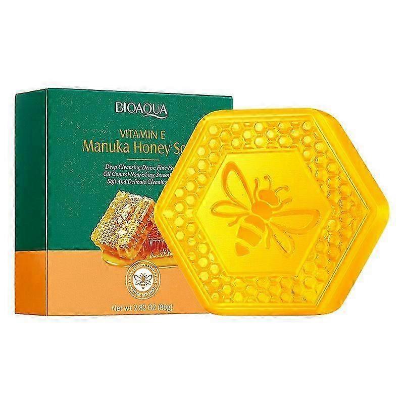VE Manuka Honey Soap,Deep Cleansing & Oil Control, Dense Fine Foam,Nourishing Smoothing Skin,80g