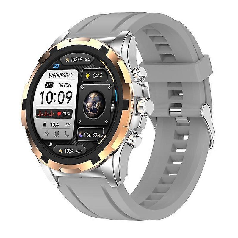 Smartwatch with Bluetooth Calling, Weather Updates, Music Control, Heart Rate Monitoring, and Multiple Sports Modes(Silver)