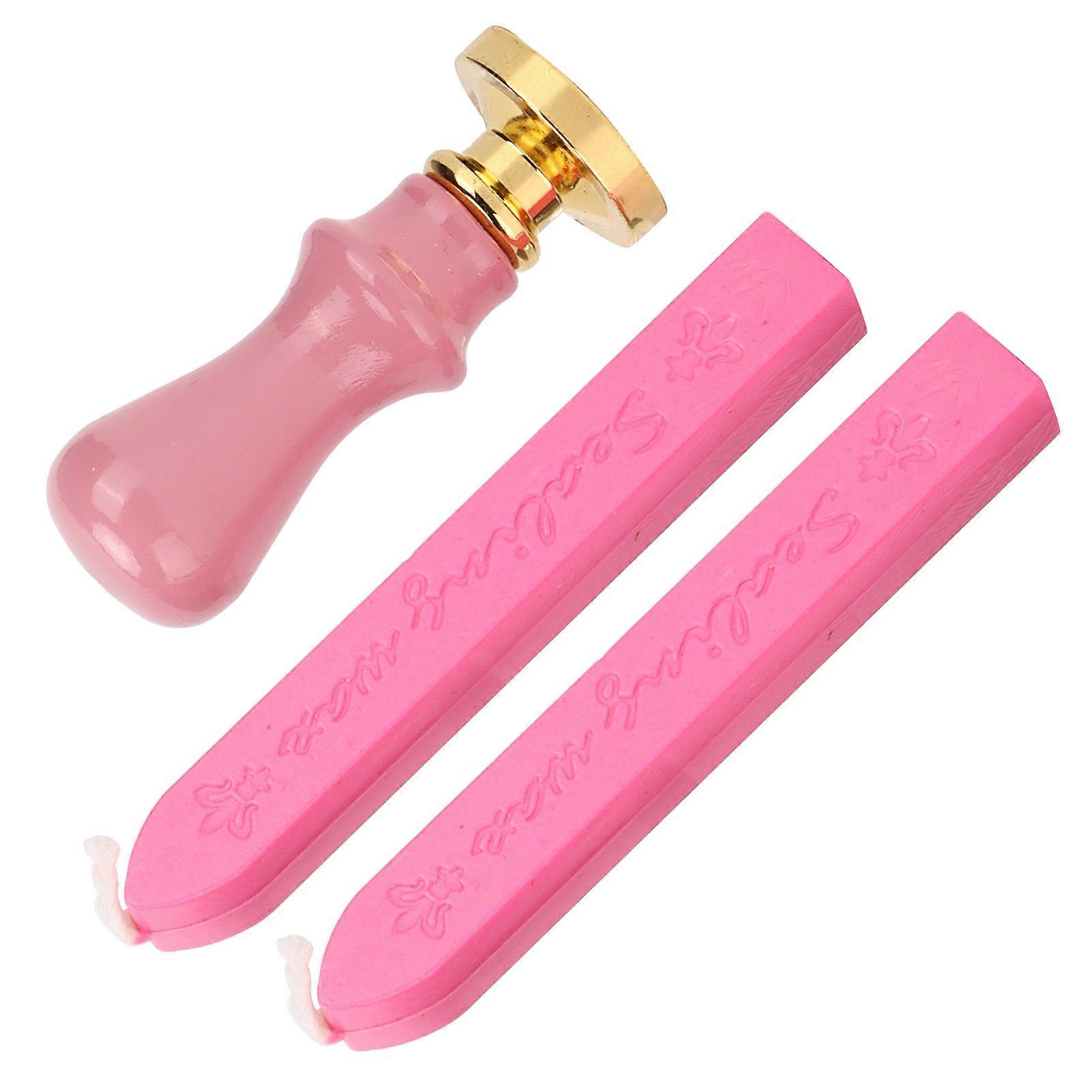 Wax Seal Stamp Kit Clear Pattern DIY Wedding Envelope Sealing 12.2x9.2x3.6cm