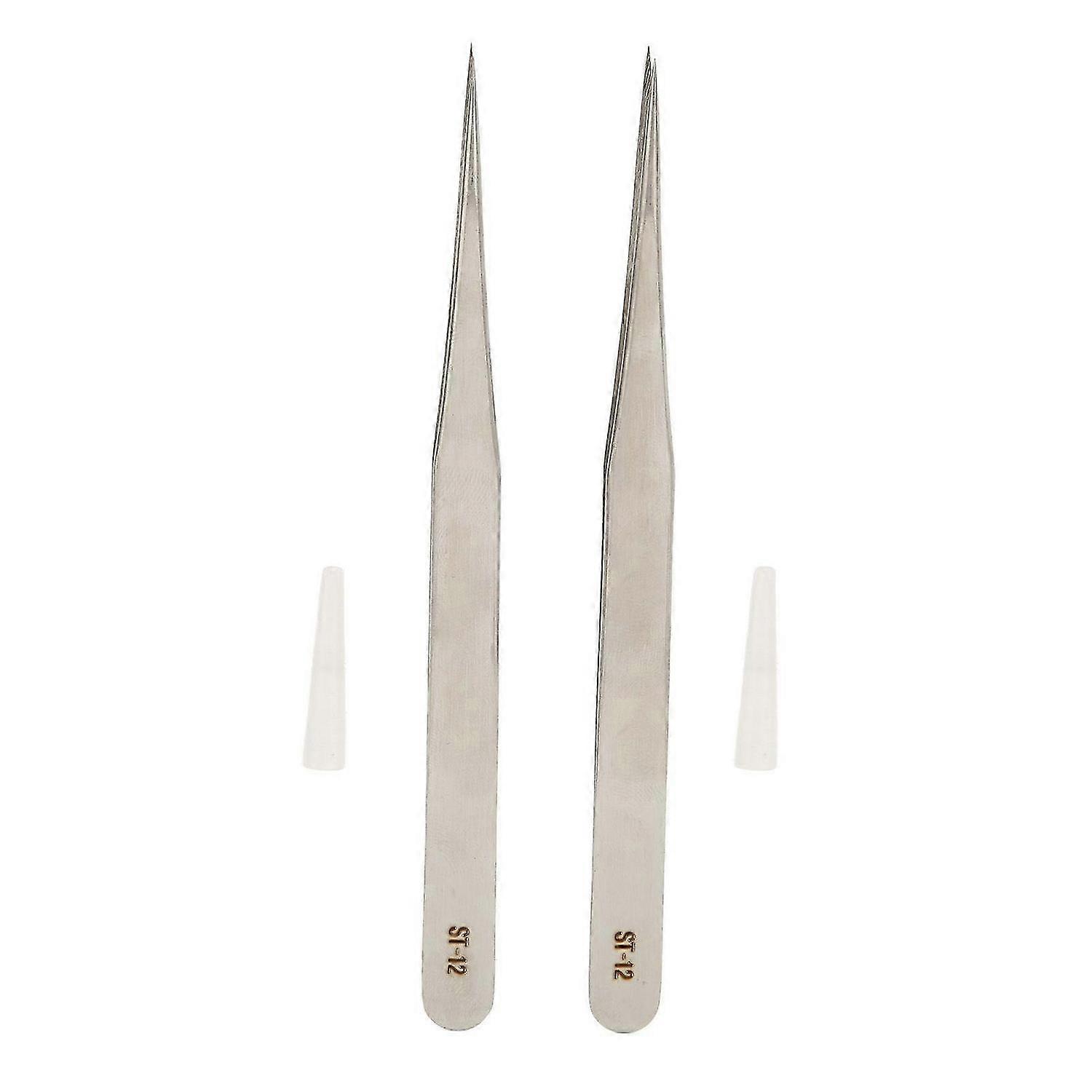 2025 Latest Model 2 Pcs Tweezers Portable Professional Accurate Anti Rust Stai...