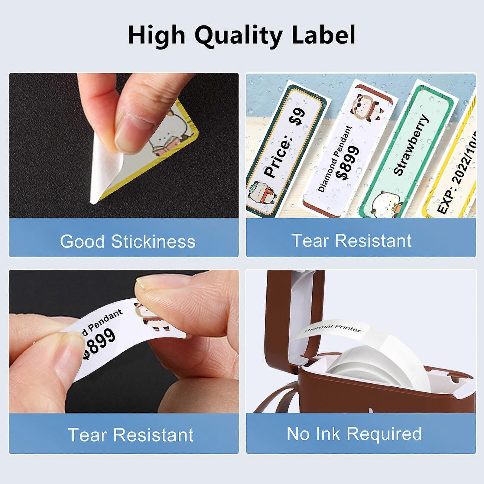 Thermal Label Paper 14x50mm 130 Sheets Roll for D11 Printer