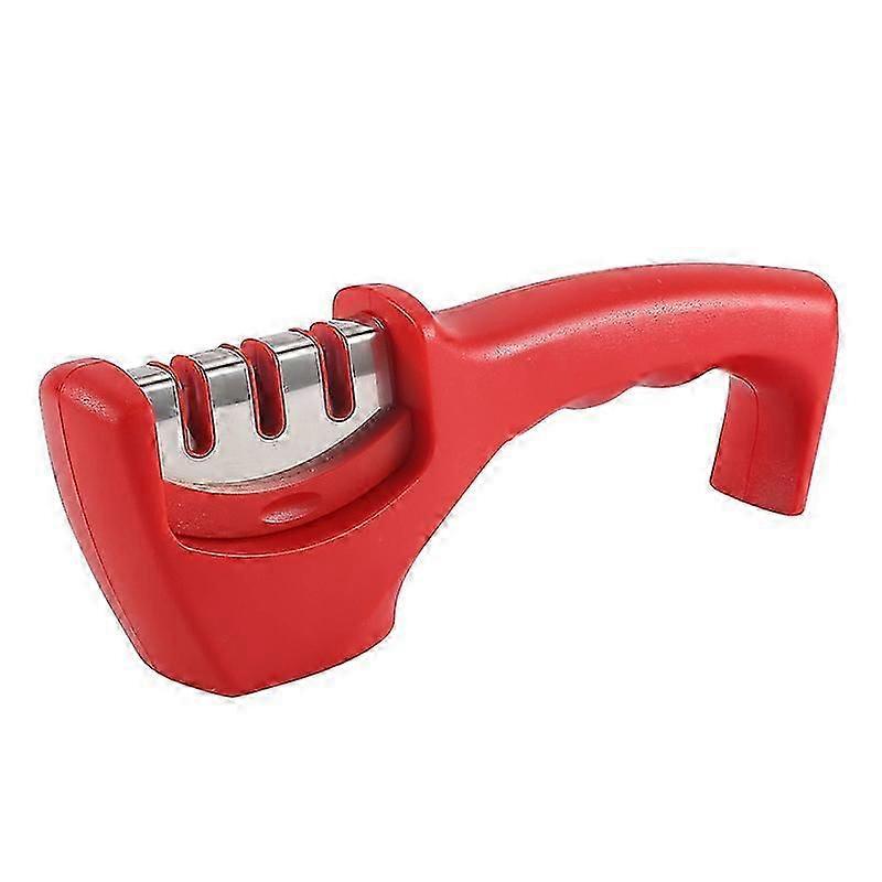 Lantana Smart Sharpening Knife Sharpener - Professional Level 3 Manual Knife Sharpener for Sharpening Kitchen Knives - Ceramic Stone, Tungsten Carbide