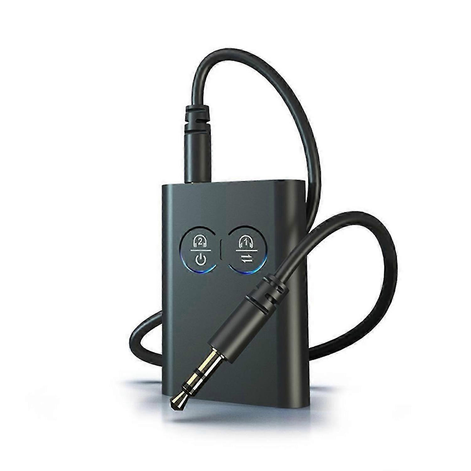 Bluetooth 5.2 Transmitter Receiver for Car -Adaptive HD Low Latency Wireless Audio Adapter with 3.5m
