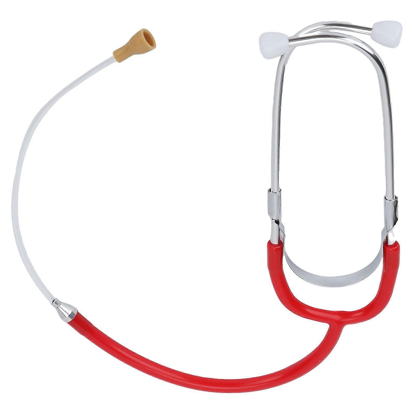Listening Stethoscope Volume Noise Detection Binaural Metal Audiphones Stethoscope Lightweight Hearing Aid Accessory Red