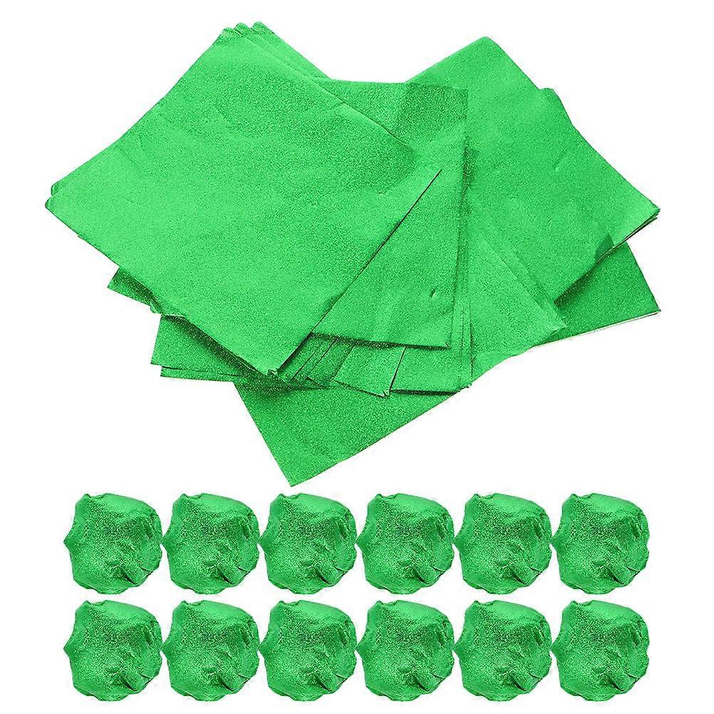 Aluminum Foil Candy Wrappers Green for Wrapping 300Pcs for DIY Crafts and Packaging