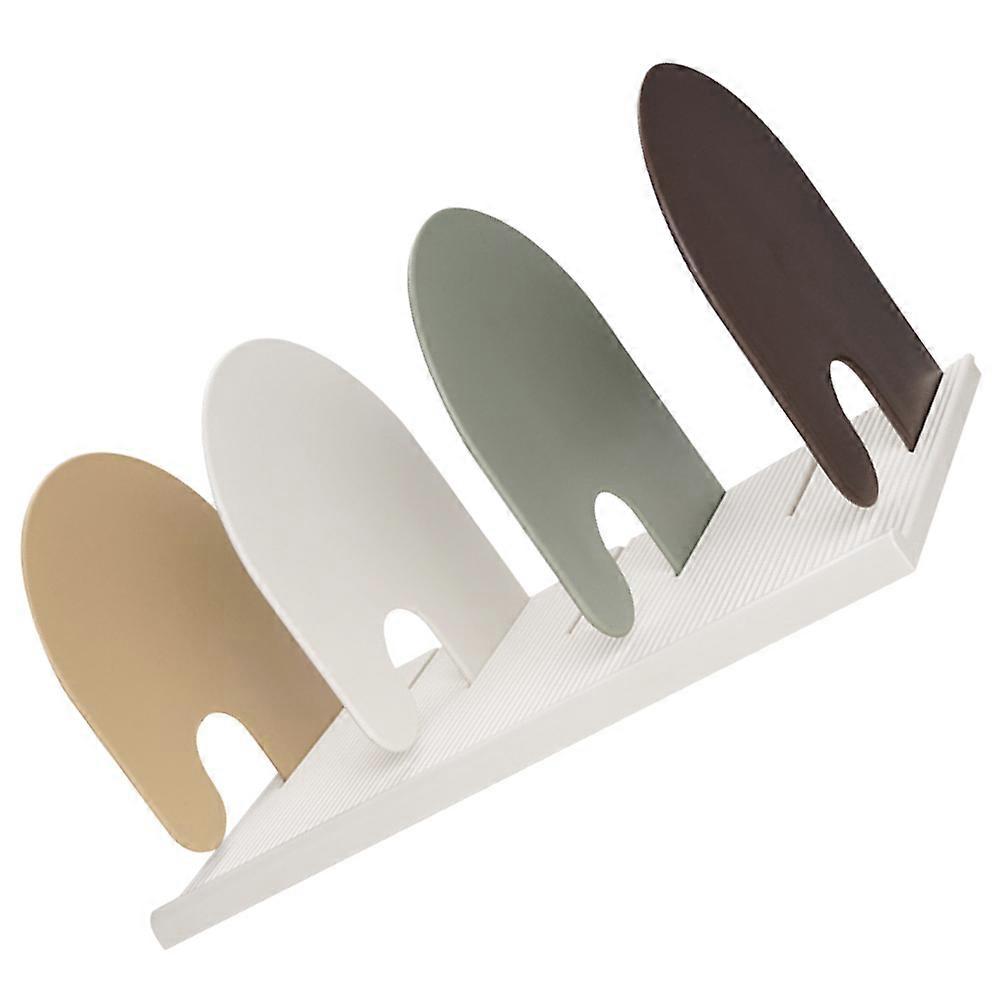 Desktop Bookend Multifunctional Organizing for Books Magazines Folders Plastic Multi Color 1Pcs