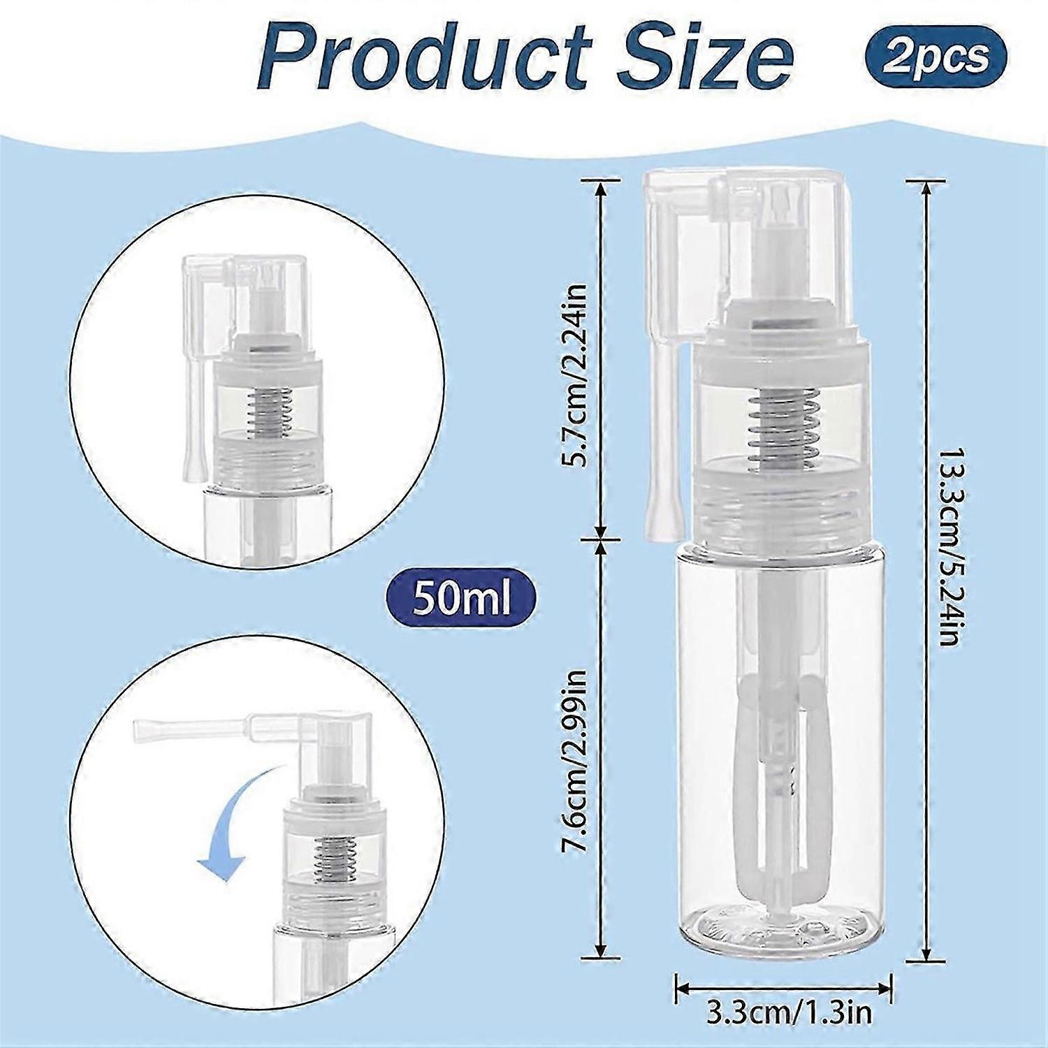 2 Pcs Glitter Duster Sprayer  parent Craft Glitter -Bottle Empty Multi-Purpose Empty Plastic -Bo