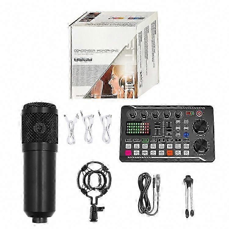 BM800 Condenser Microphone with V8 Sound Card for Cross-Border PC Recording
