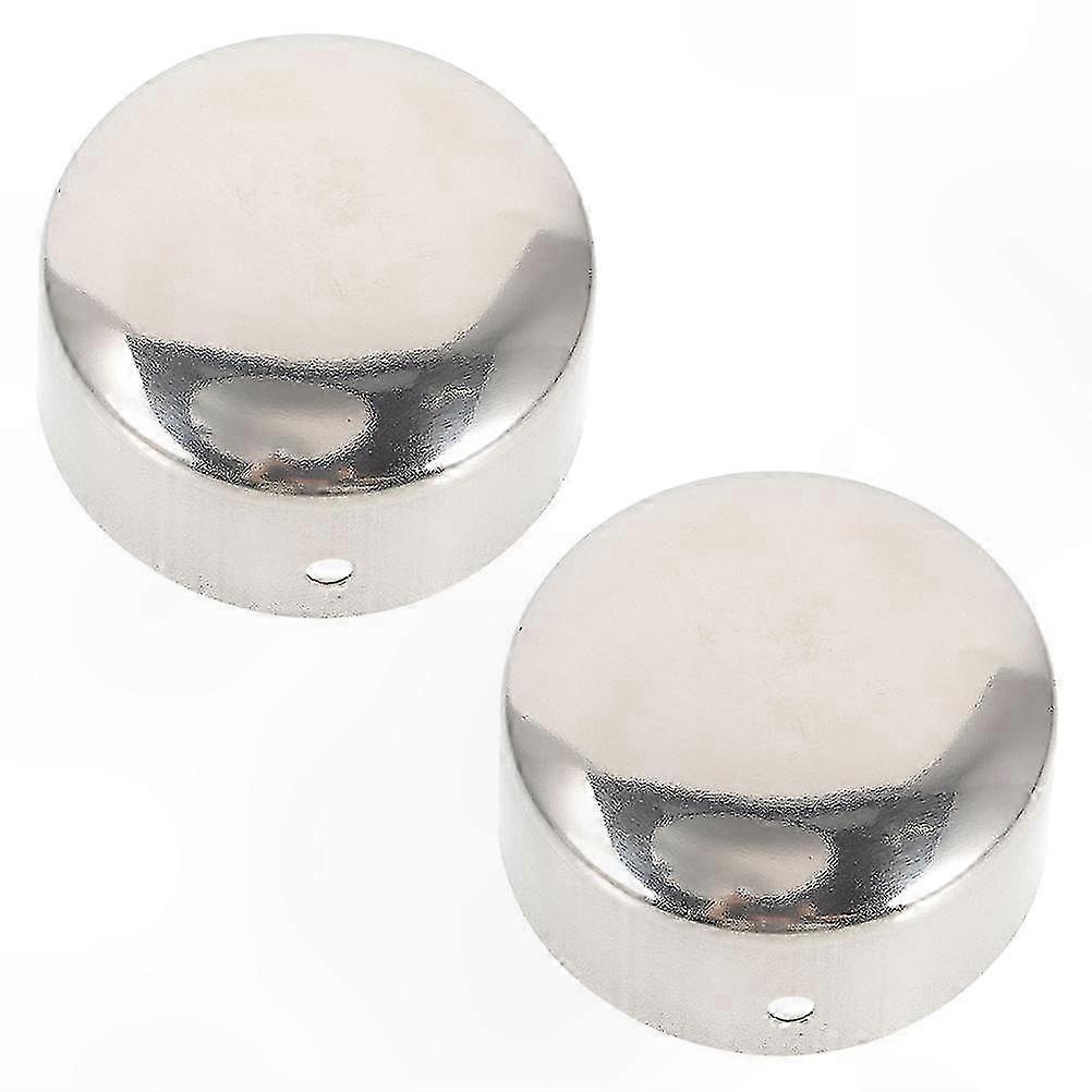 2pcs Round Handrail End Caps for Wood Rail - Hole Plugs, In Stock