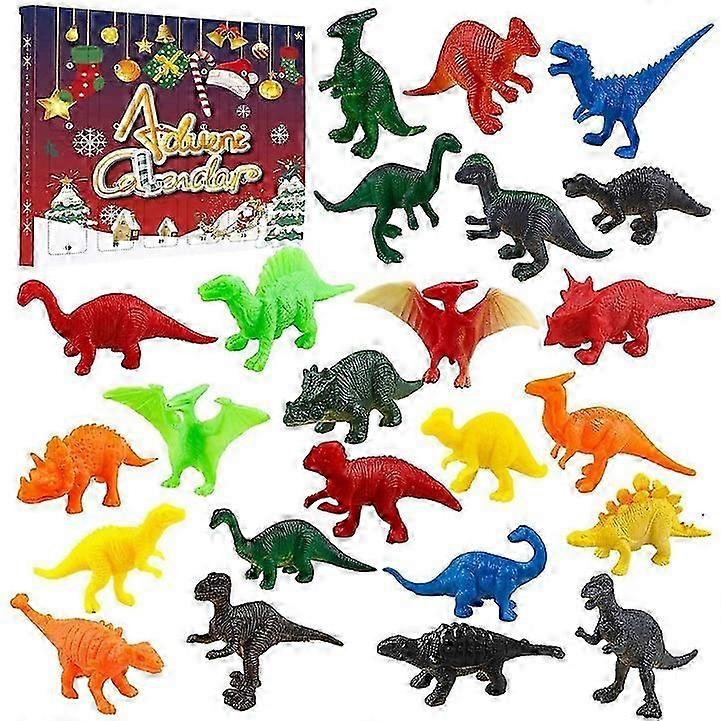 24 Days Christmas Countdown Dinosaur Blind Box Dinosaur Toy Set