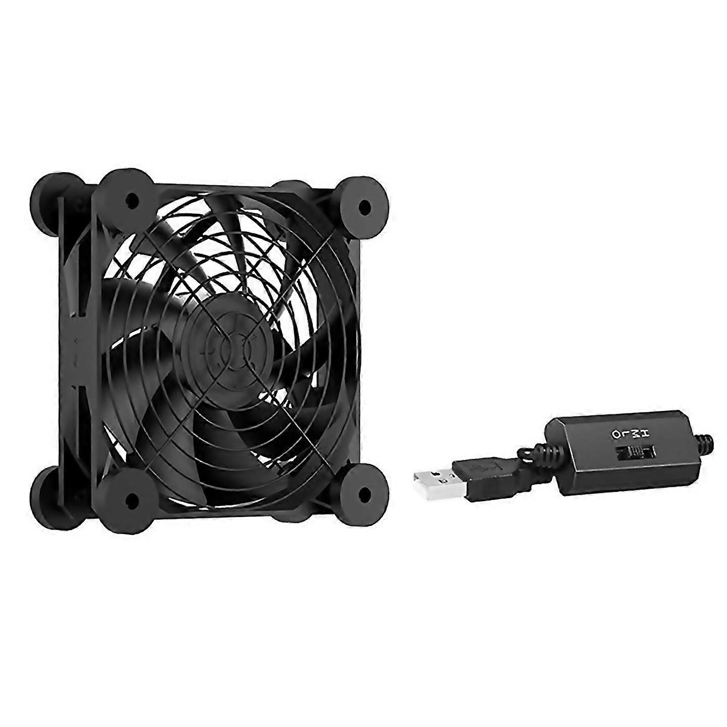 For Computer Pc Case Fan Usb Powered 5v Silent Chassis Cooler