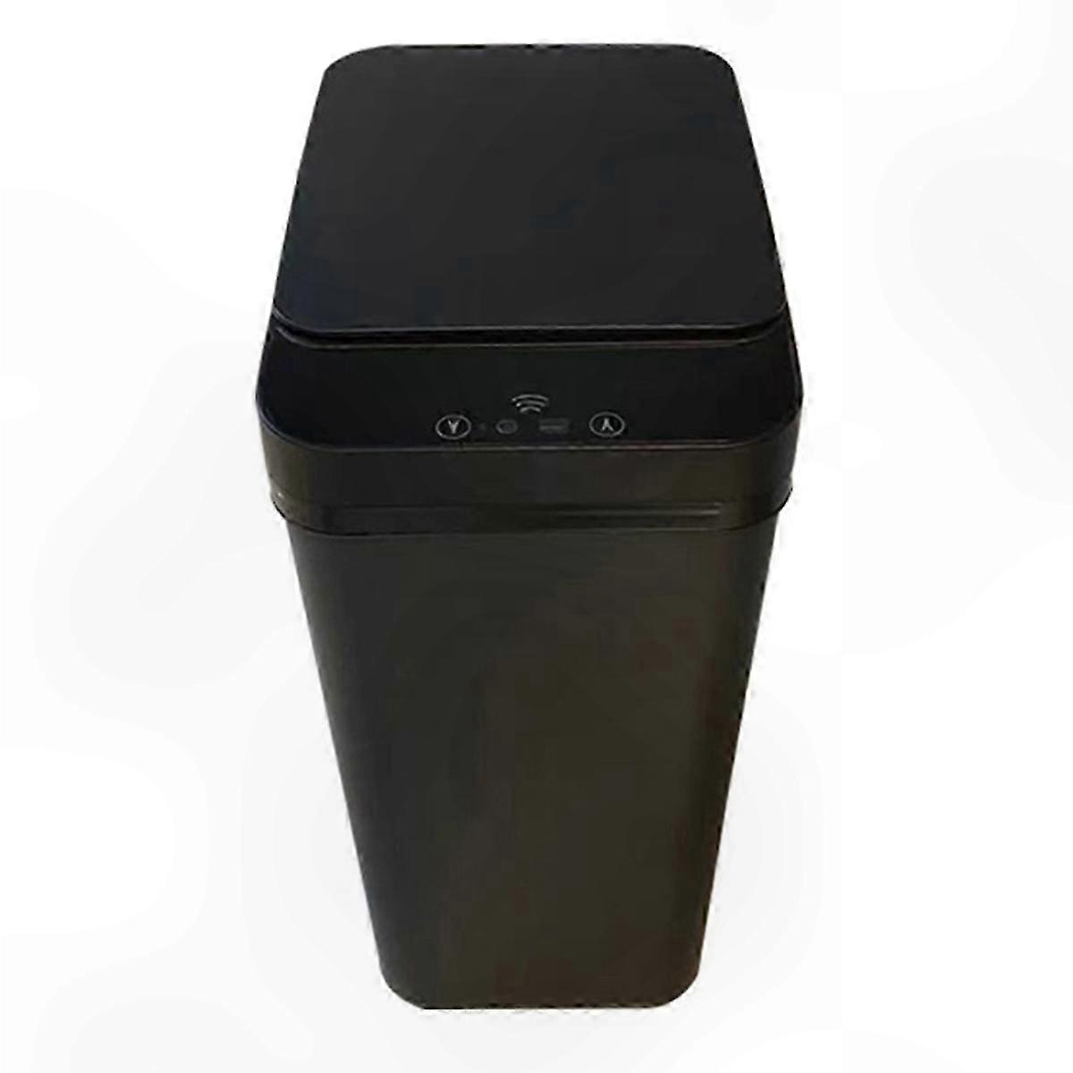 Automatic Waste Bin with Secure Cover for Bathroom Use