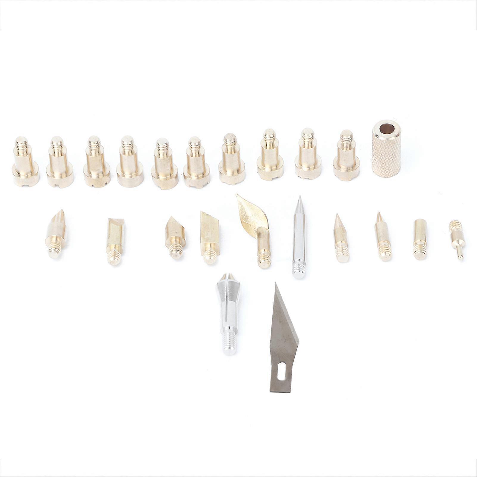 Kit de 22 têtes de fer à souder électrique à bois, ensemble d'outils pyrographiques