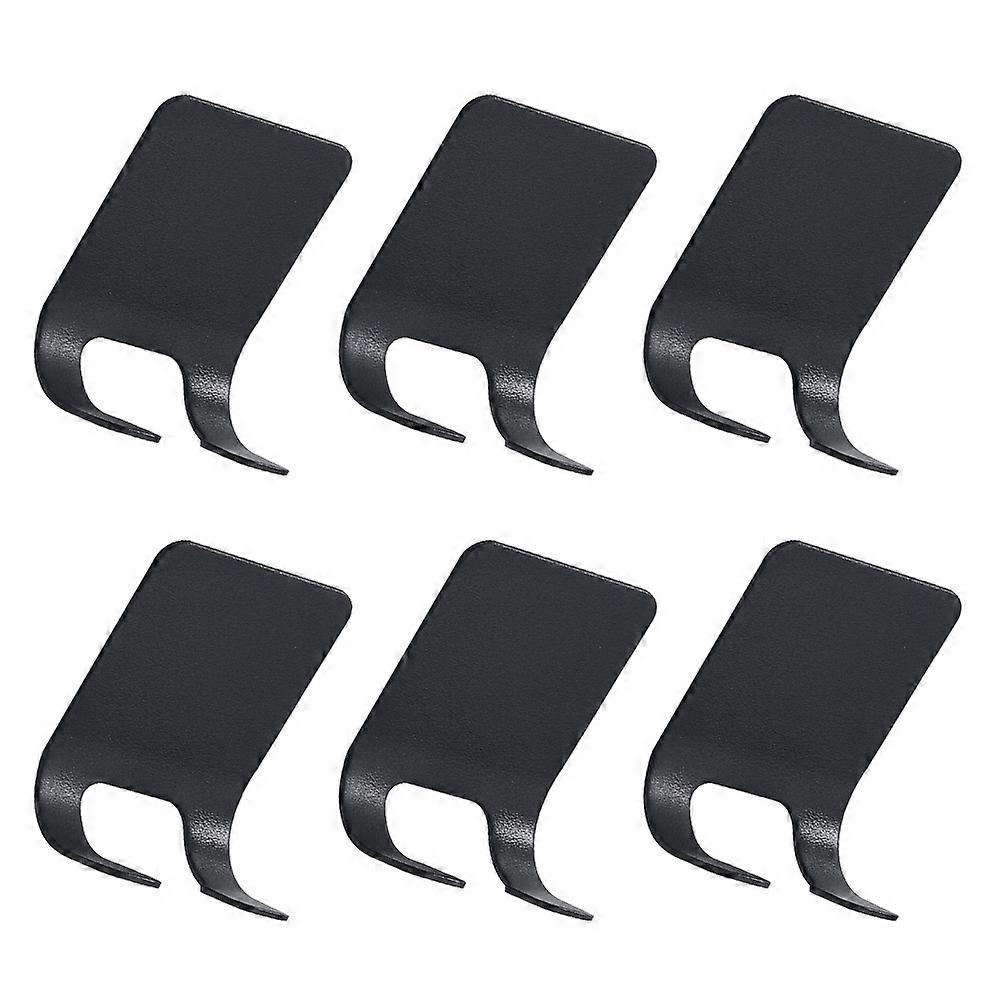 Holder for Storage Use Self Adhesive Stainless Steel 6Pcs Set